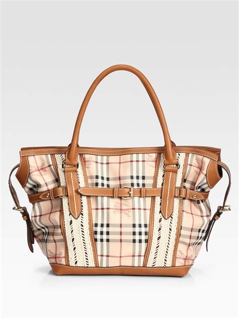 burberry leather totes|Burberry leather brown tote bag.